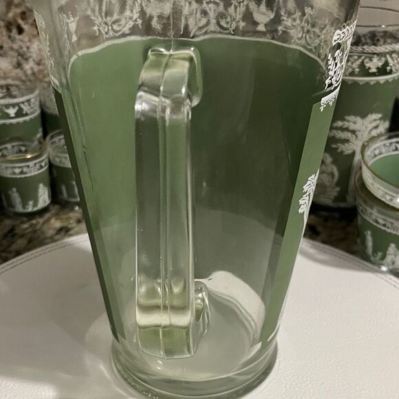 Wedgwood Janette Hellenic RARE Water Pitcher Grecian Design VTG Mid Century - Picture 3 of 6